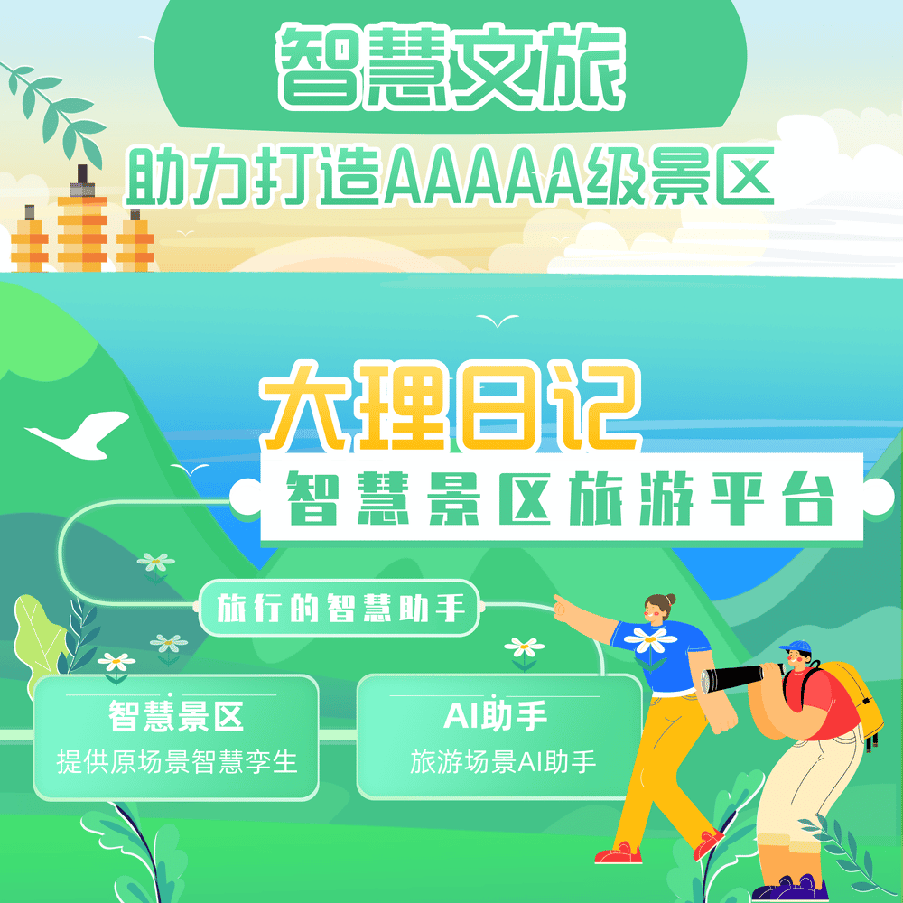智慧文旅/智慧景区/AI旅行助手/文旅平台/日记游/旅游系统