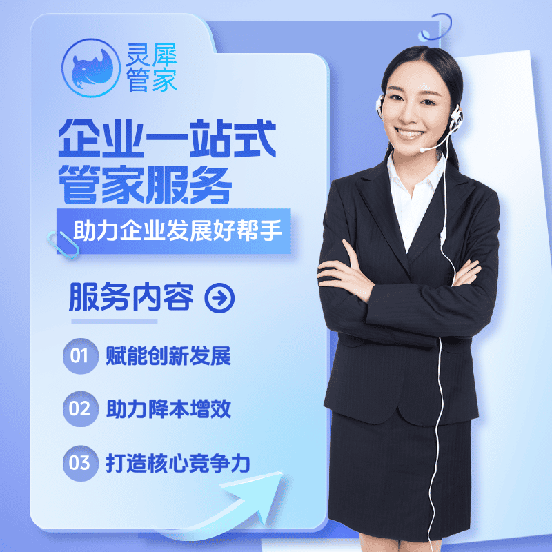 企业服务/企业一站式服务/企业赋能/降本增效/打造核心竞争力/灵犀管家